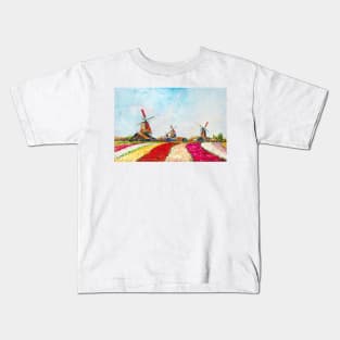 The Old Windmills Kids T-Shirt